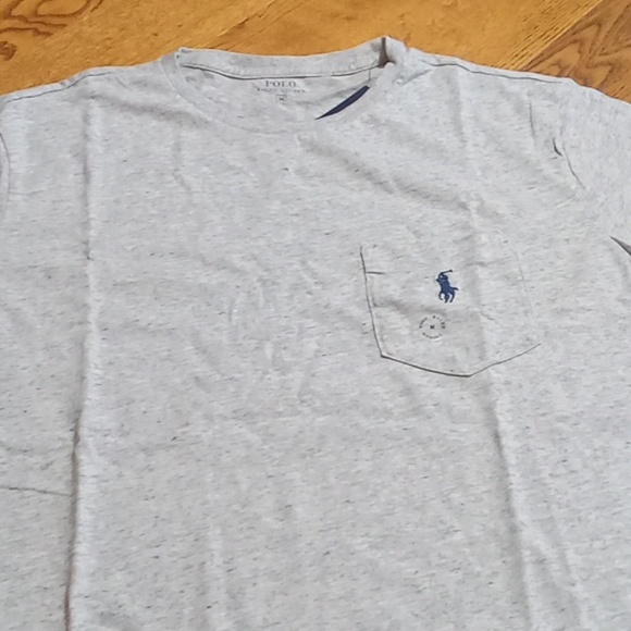 Ralph Lauren Polo T Tee MEDIUM Shirt NEW NEW Summer Exercise Workout GRAY GREY - Picture 2 of 6